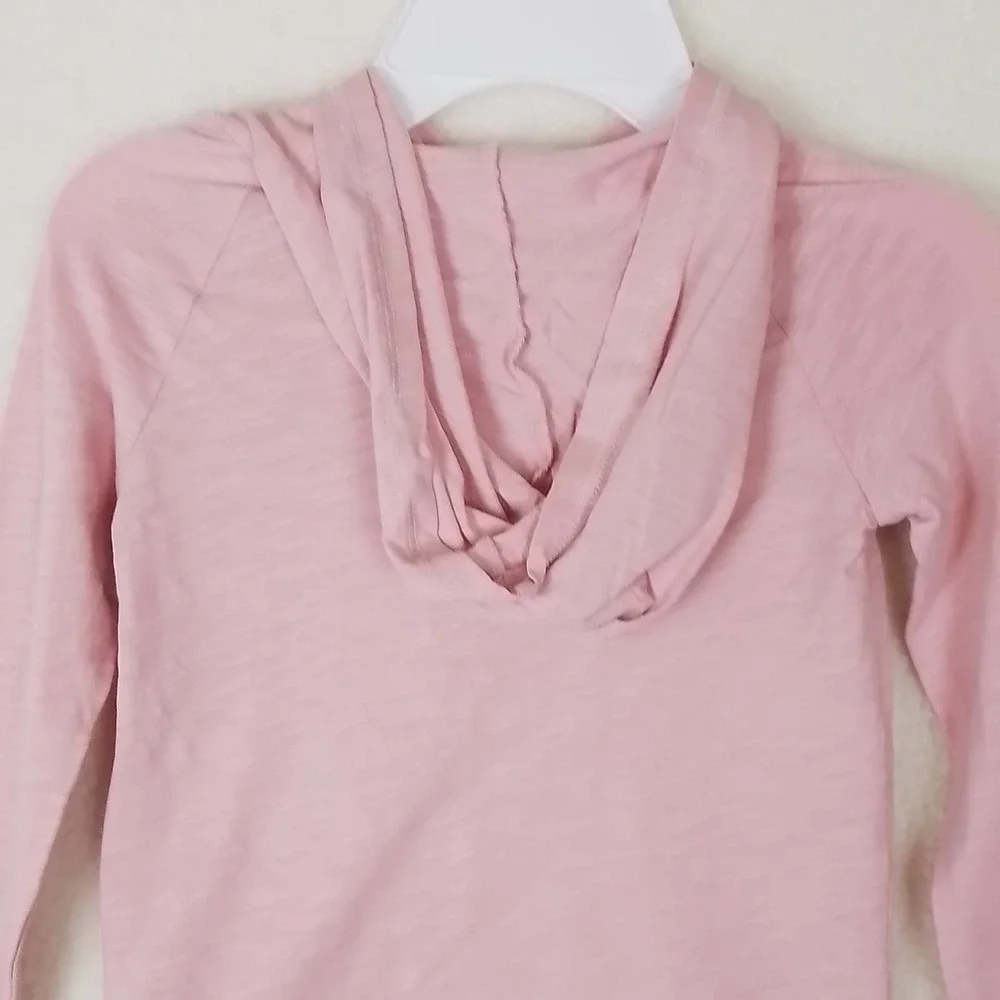 OshKosh Cotton Hoodie Tee Girl's Size 4 Pink w/ Bee Theme‎